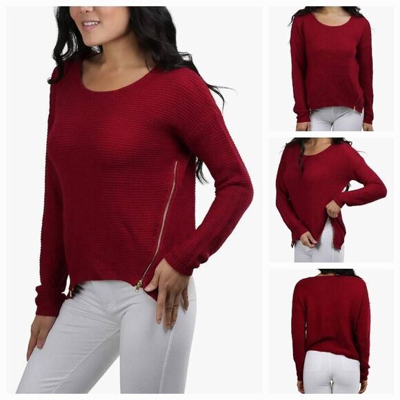 🔸️Love Tree Maroon Acrylic Knit Sweater Medium - Picture 2 of 11